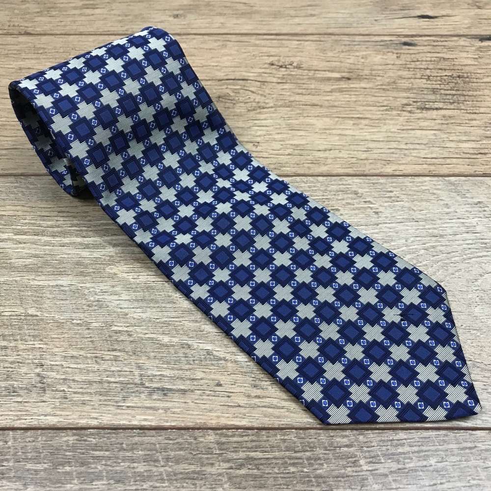 Robert Talbott Best Of Class Geometric Blue Tie